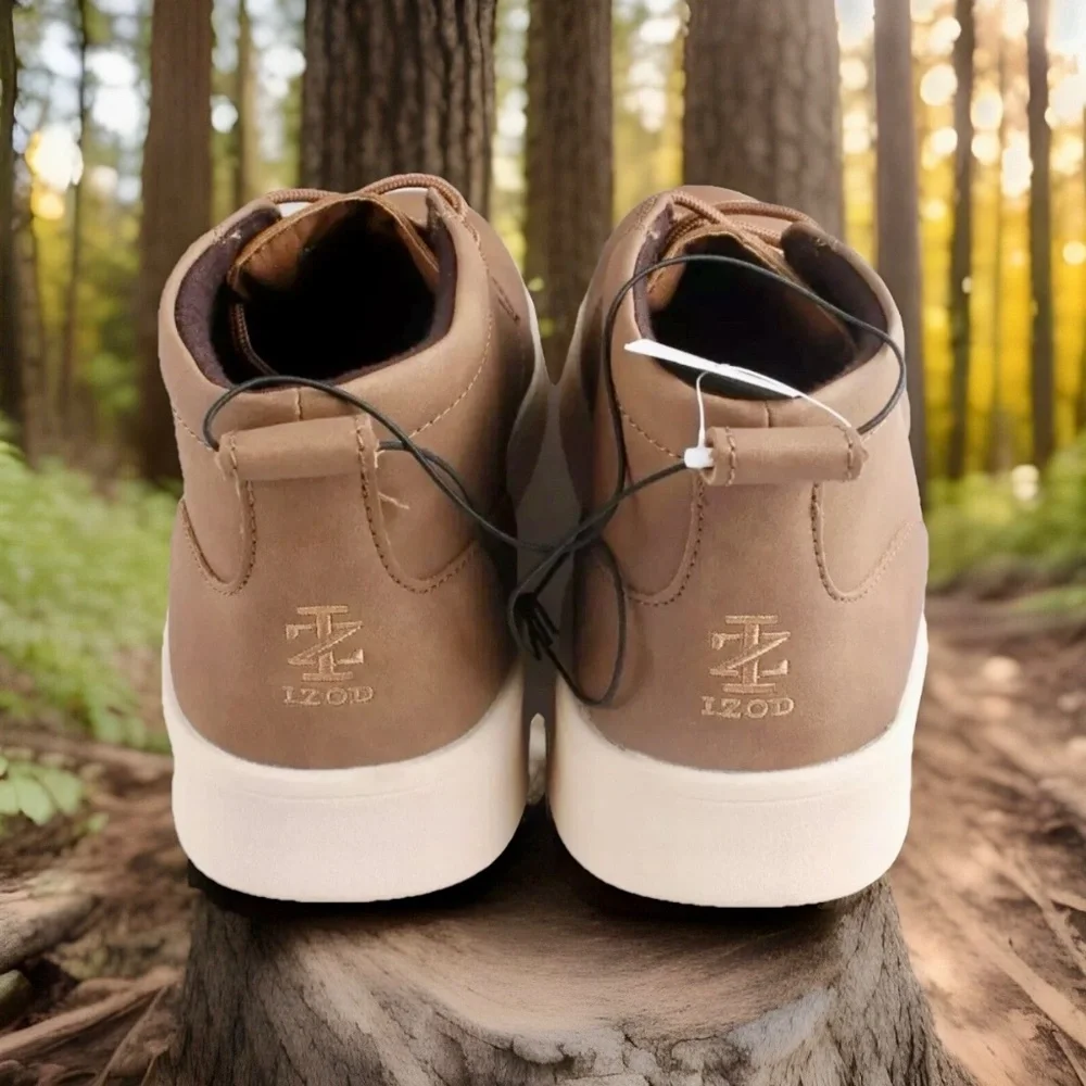 Izod Men’s Palmer Chukka Lightweight Boots Shoes Brown Memory Foam Brand New 11 - Picture 3 of 7